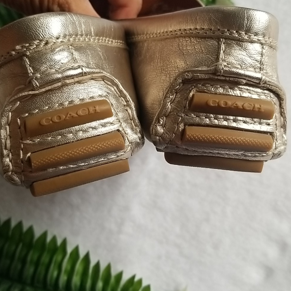 Coach Gold Glam Loafers - Picture 4 of 10